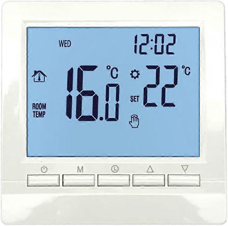 Underfloor heating thermostat, remote control for indoor comfort (blue)