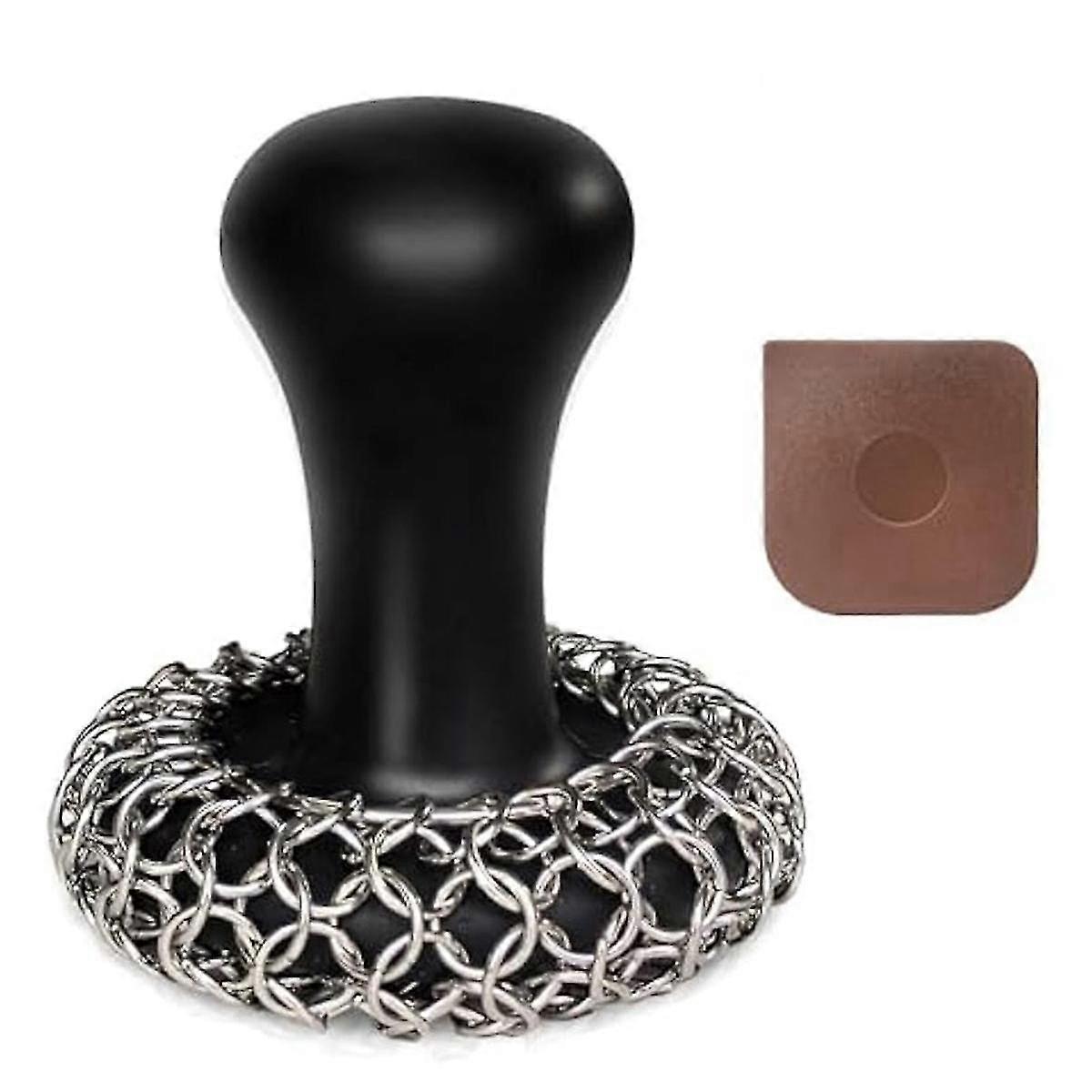 جهاز تنقية الحديد الزهر ، جهاز تنظيف مقلاة الحديد الزهر ، جهاز تنقية chainmail لمقلاة القلي ، سلسلة منظف مقلاة من الحديد الزهر