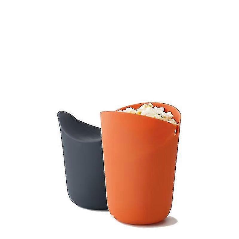 Microwave Popcorn Popper Maker Single Serve Portion Silicone Food Safe, 2-piece, Multicolored