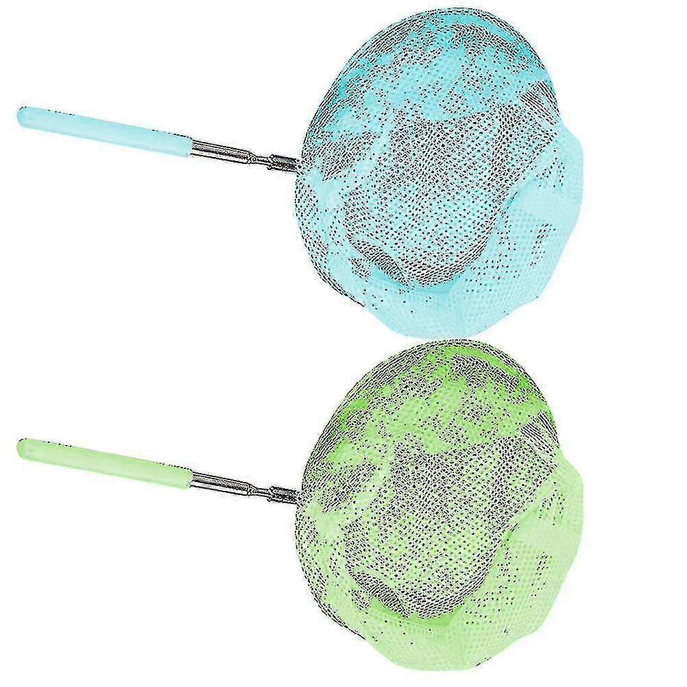 2pcs Expandable Landing Net Insect Net Fishing Catching Net Fly Fishing Net