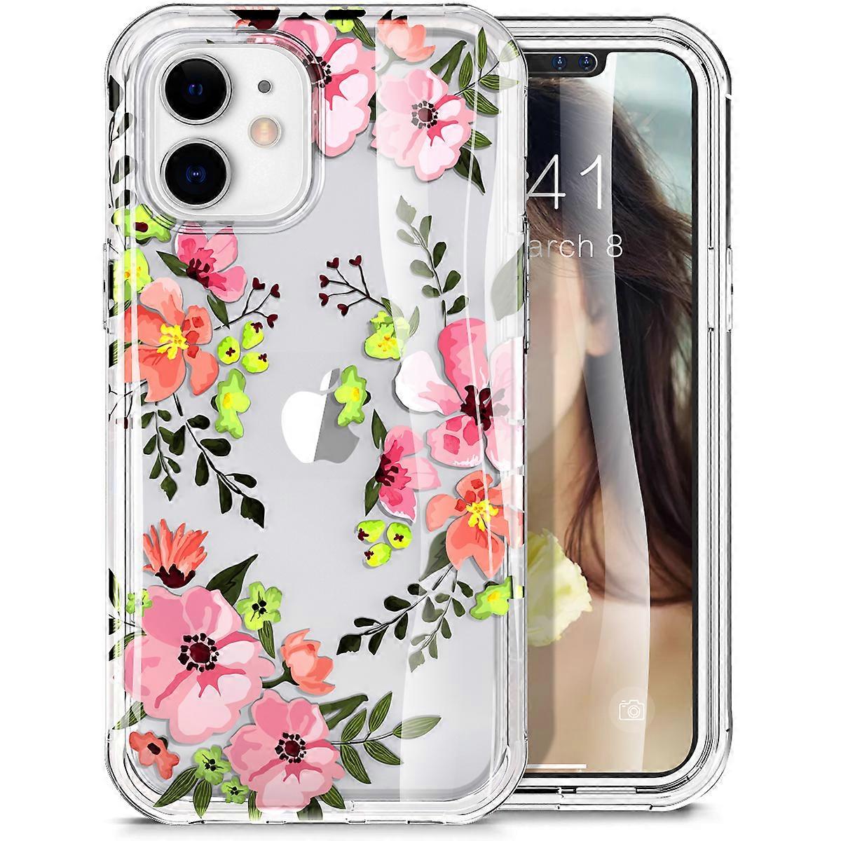 Flower Phone Case for iPhone 12, Fall protection