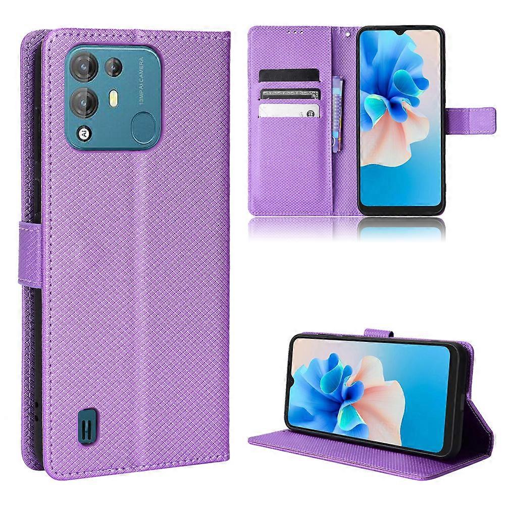 Compatible with Blackview A55 Pro Wallet Case Diamond Pattern Pu Leather Cover With Magnetic Closure Card Slots