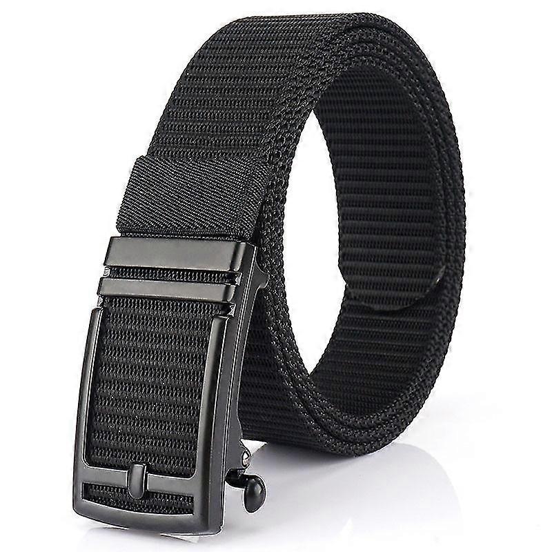 Nylon mesh tactical belt with automatic sliding buckle 120cm