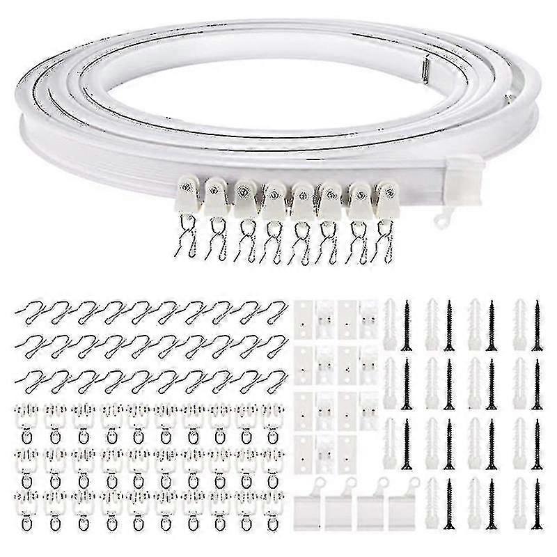 New 2023 1-5 Meters Bendable Ceiling Curved Curtain Track Flexible Ceiling Curtain Wanke