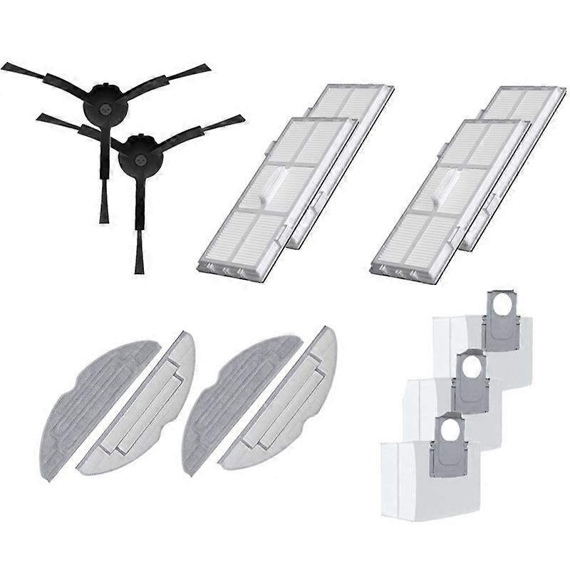 Rullebørste Filter Sidebørste Mopp Støvpose For Roborock S8 Pro Ultra, S8+ Renere Tilbehør