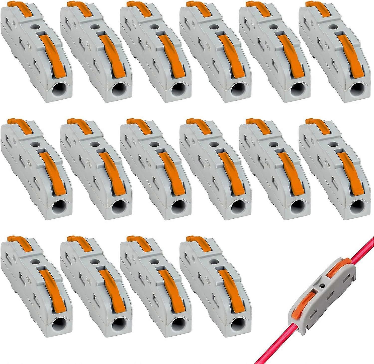 Conector elétrico, 16PCS Conector elétrico Rapide, Kit Conector elétrico, Conectores Automáticos, Conector Rápido de Fil de Cble, Conector Rápido