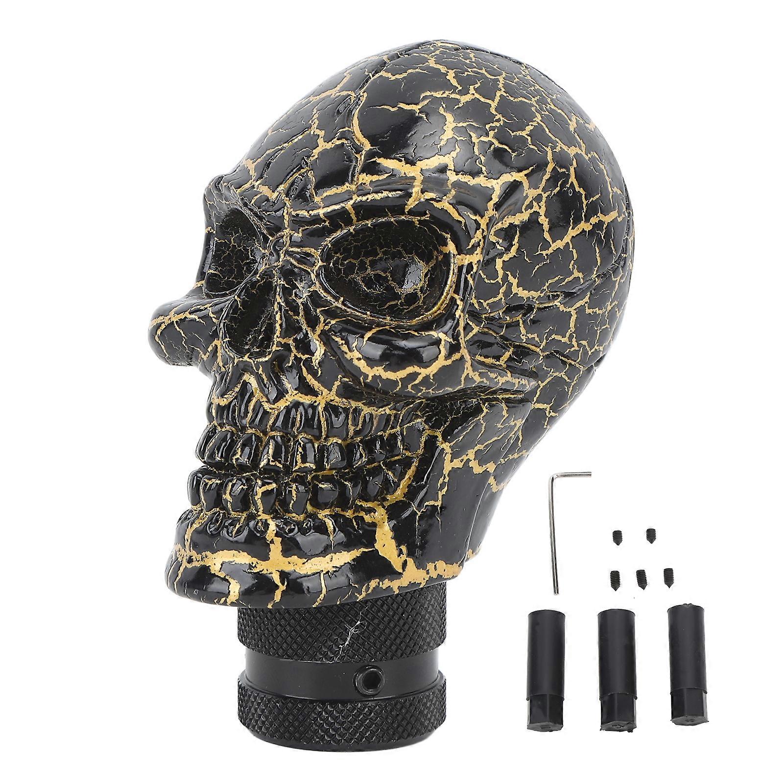 Skull Gear Shift Head Resin Shifter Knob Car Transmission Shifting Stick Handle for Most Manual Vehicles