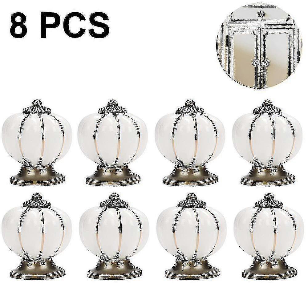 8 Pcs Drawer Knobs Dresser Furniture Knobs Ceramic 38mm Door Knobs Best Gift