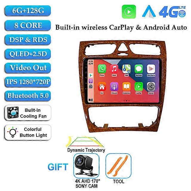 Android 12 For Mercedes Benz C-Class W209 C200 C320 C350 CLK W203 2002-2005 Car Radio Multimedia Video Player Navigation GPS DVD