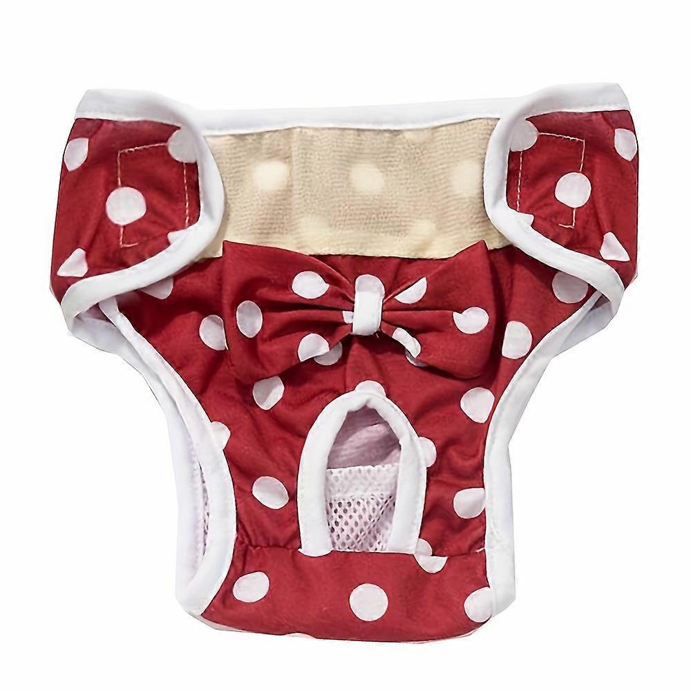 Pet Dog Diapers, 1 Pack, Washable and Reusable, Polyester Sanitary Pants for Dogs, Leakproof and Portable, Anti-Harassment and Safety Design, Suitable