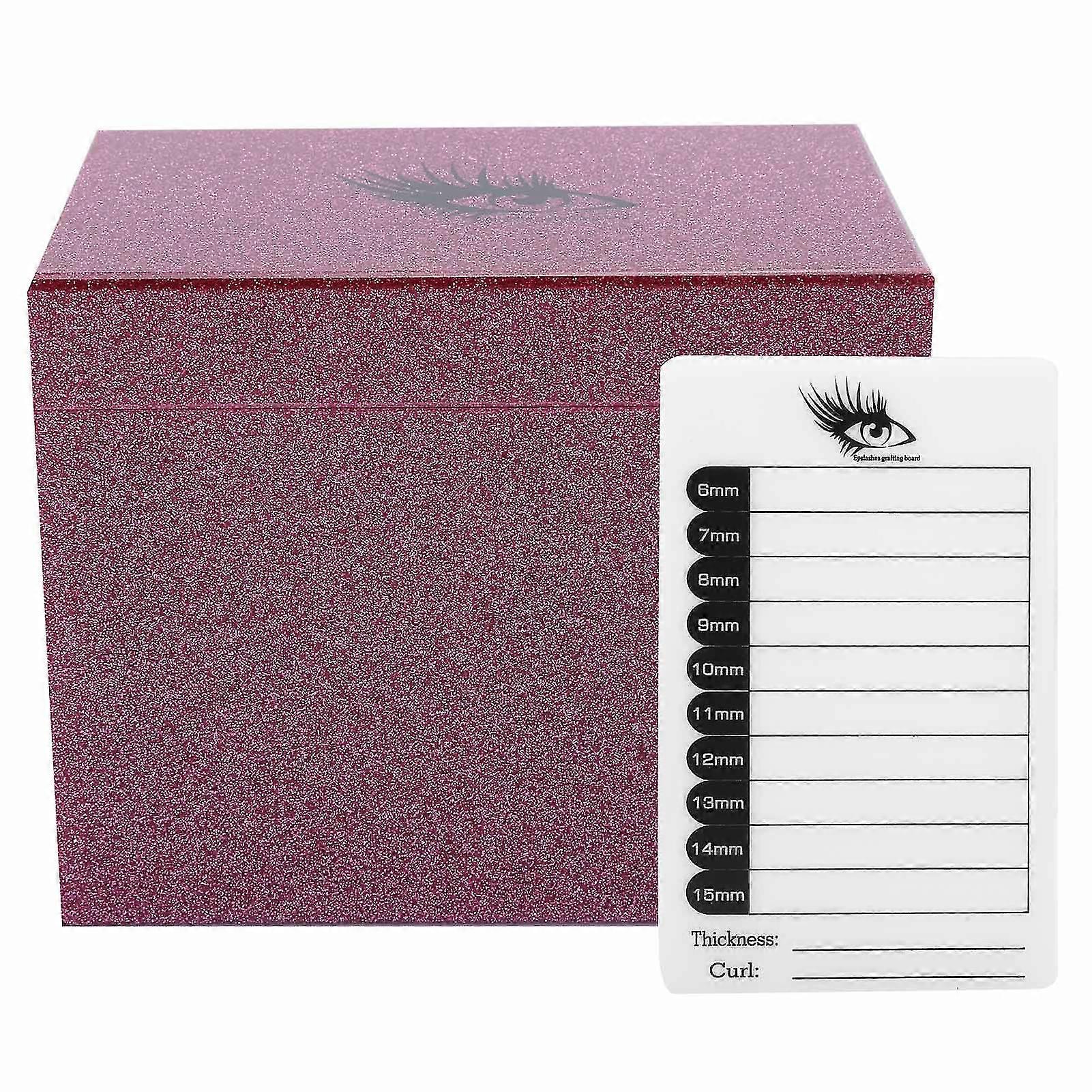 10 Layers Acrylic Eyelash Storage Box Makeup Organizer