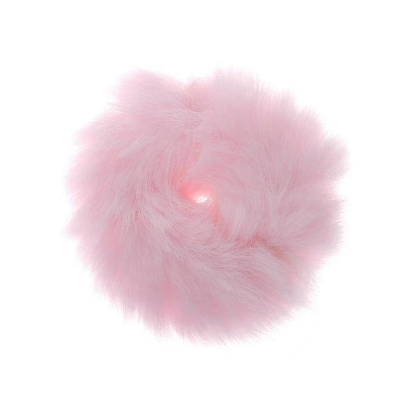 Girl Hair Band Artificial Faux Fur Rubber Elastic Ring Rope Fluffy Tie Scrunchie