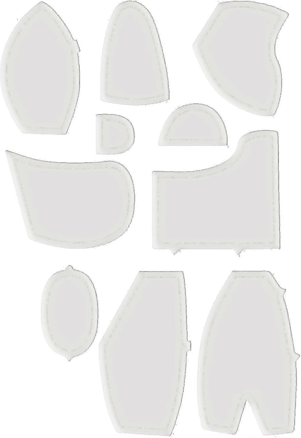 Memory Bear Template Ruler Set  10 Pieces Patchwork Tools for DIY Craft