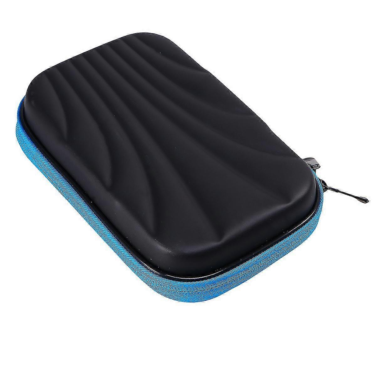 Practical Darts Carry Case Portable Darts Carrying Box Darts Storgae Bag Large Capacity Darts Container For Home Outdoor (blue + Black)