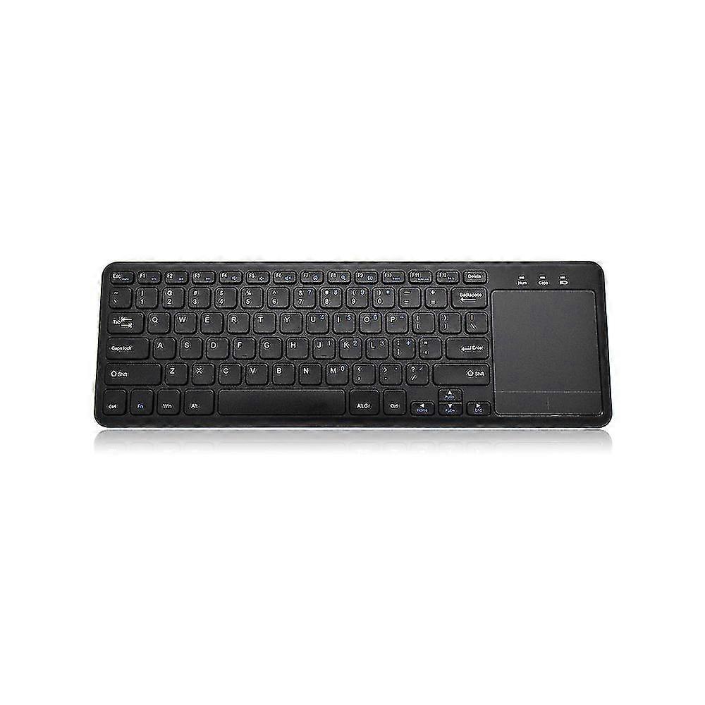 2.4g Wireless Keyboard With Multifunctional Touchpad 78 Key Ultra-thin Office Portable Keyboard For Windows/android Black