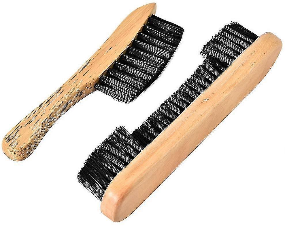 Pool Table And Rail Brush Set, Nylon Bristle Brush For Pool Table And Natural Wood Handle - Pool Billiard Accessories-ZZY