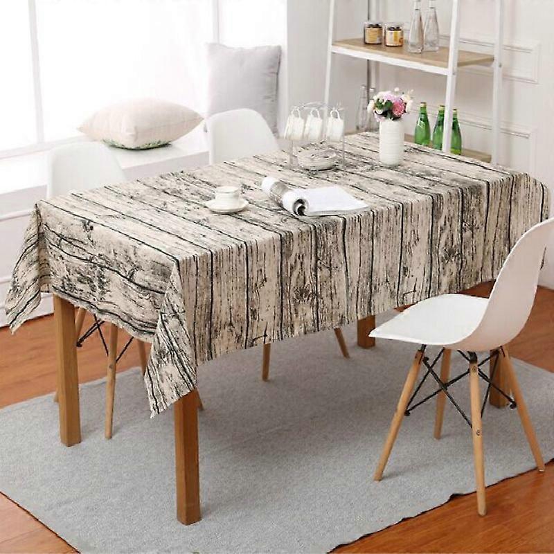 Imitation Bark Cotton Linen Tablecloth
