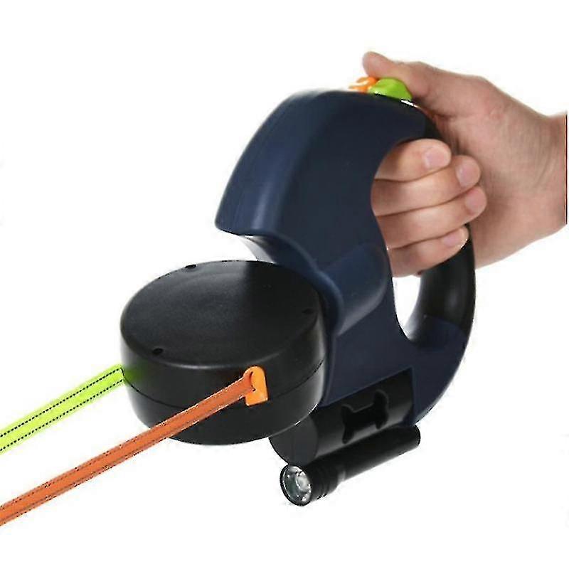 Bjxy Dog Traction Rope 360 Degree Double-ended Traction Rope Nylon Dog Traction Rope Automatic Telescopic