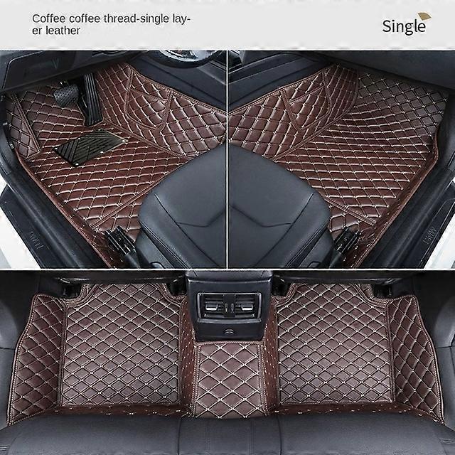 PU Leather customized Car Floor Mats for BMW 5 Series E39 1995-2004 E60 F10 G30 2017-2022 Interior Carpet Accessories InteriorMotor Vehicle Carpet & U