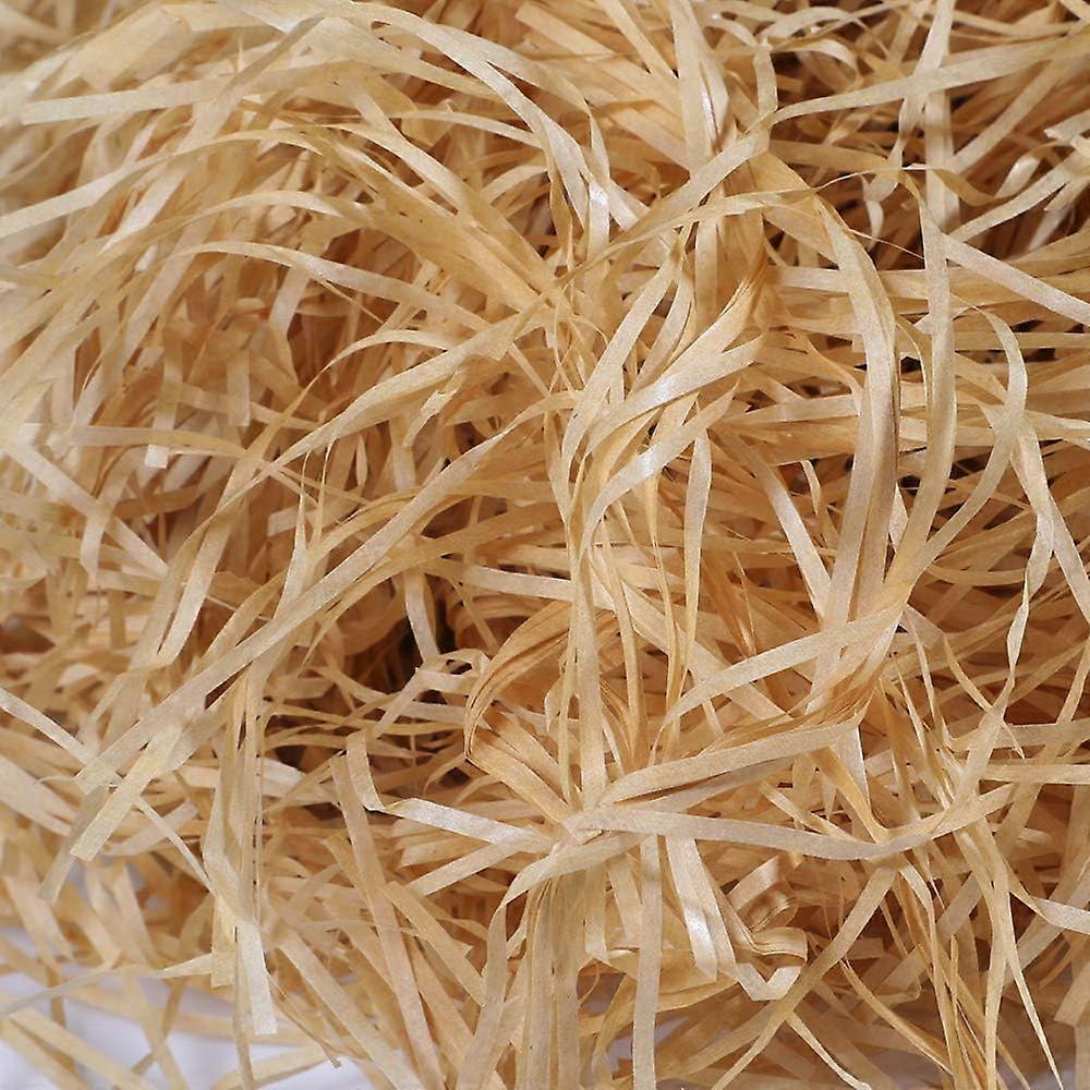 100 gram Hamper Shredded Paper shredded kraft paper gift basket filler fill wrap party supplies - Khaki
