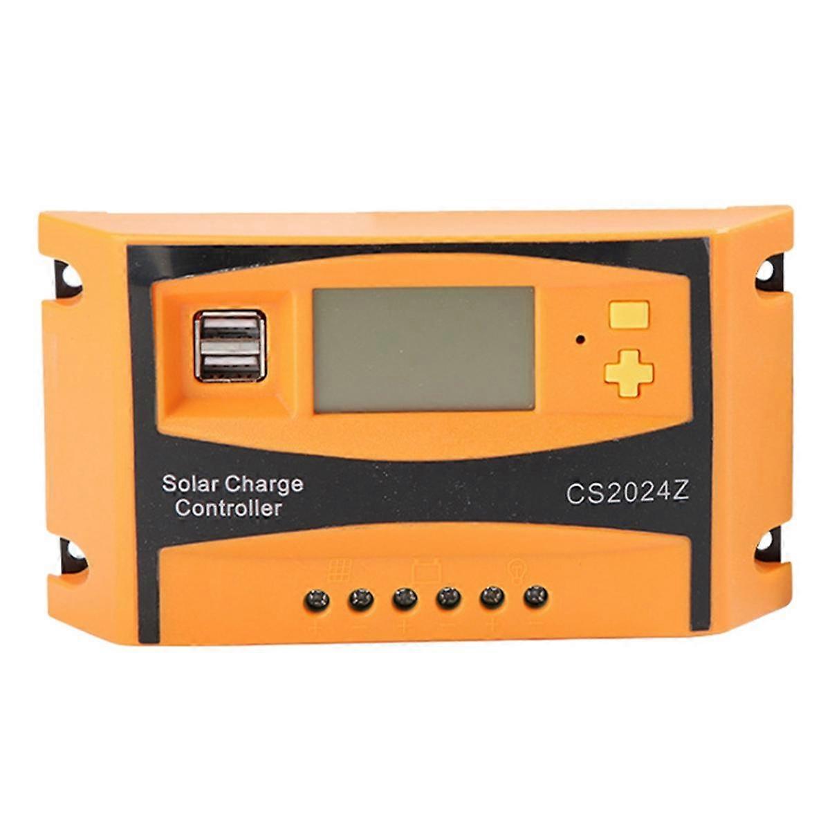 Solar Charge Controller LCD PV Multifunctional Convenient Portable Practical and Useful Solar Controller, 30A