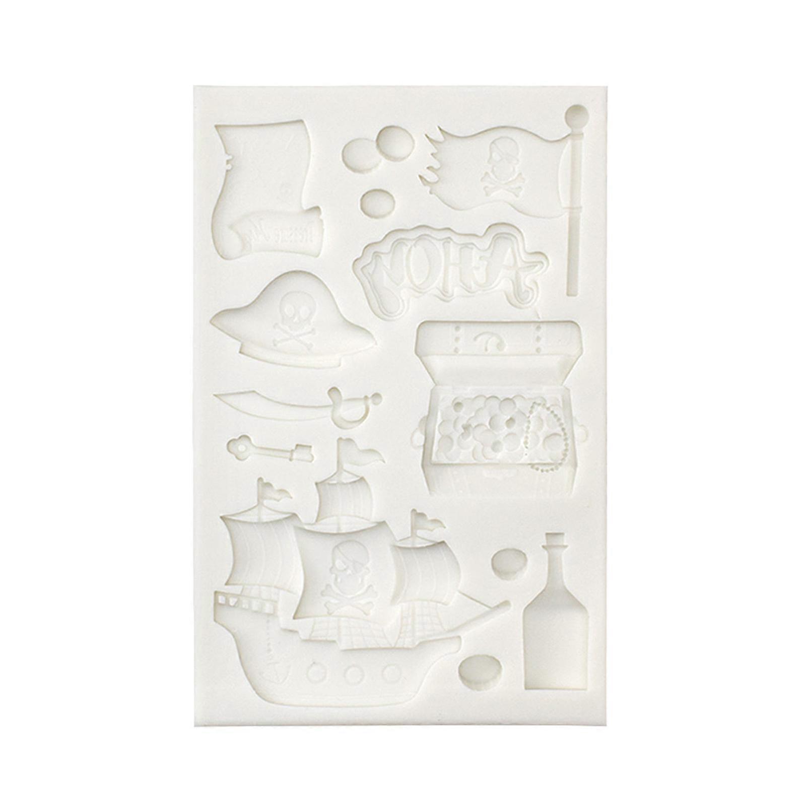 Exquisite Pirate Treasure Box Mold Craft Cake Chocolate Soap Decorating Tools