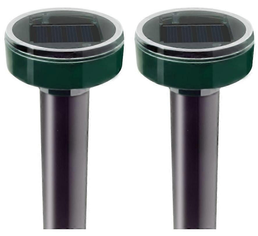 Square Set of 4 Solar Mole Repeller Ultrasonic Mole Repeller Intelligent Solar Mole Hunting Combines Sounds and Solar Charging Waterproof Device for M