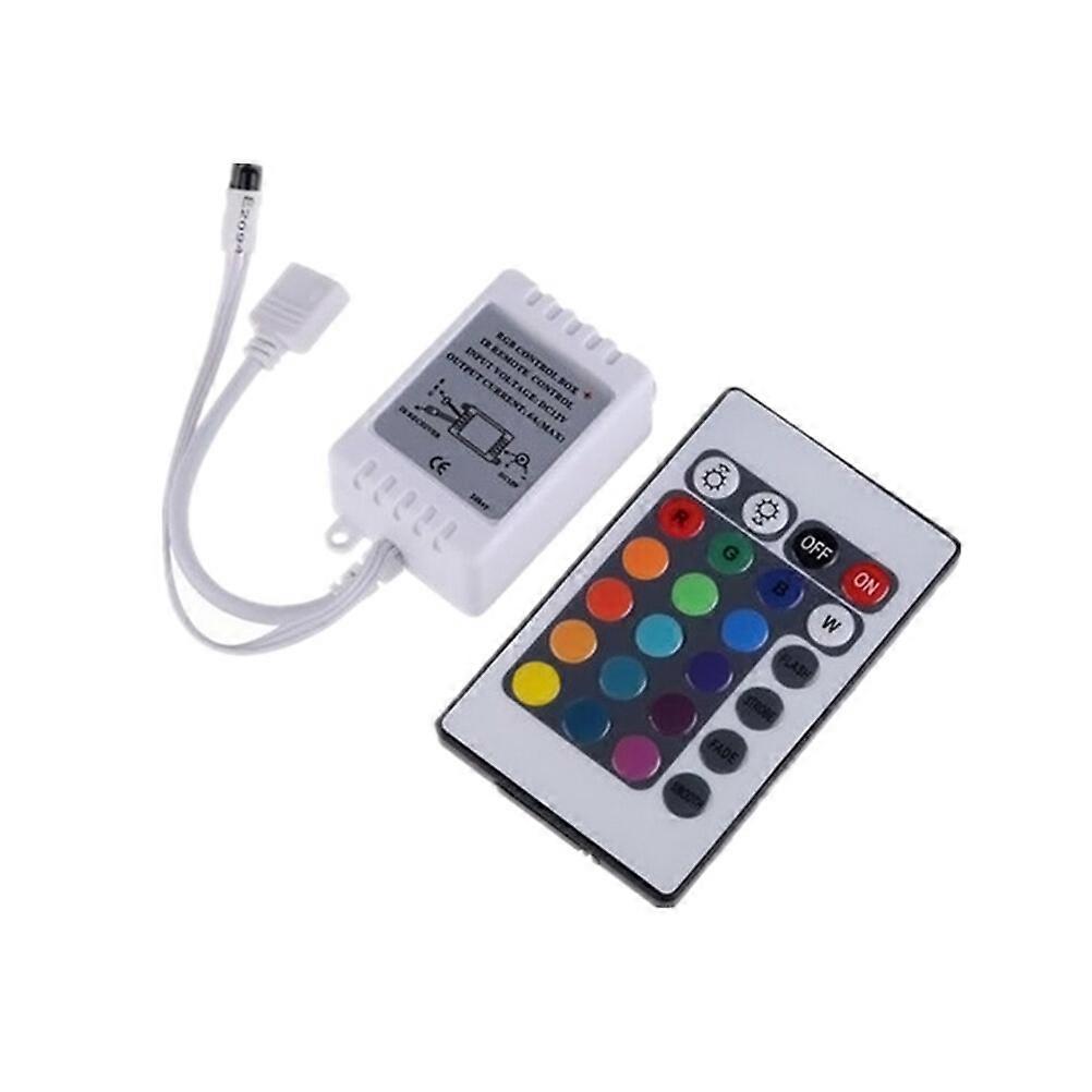 24Key RGB LED Strip Light IR Remote Controller with Control Box