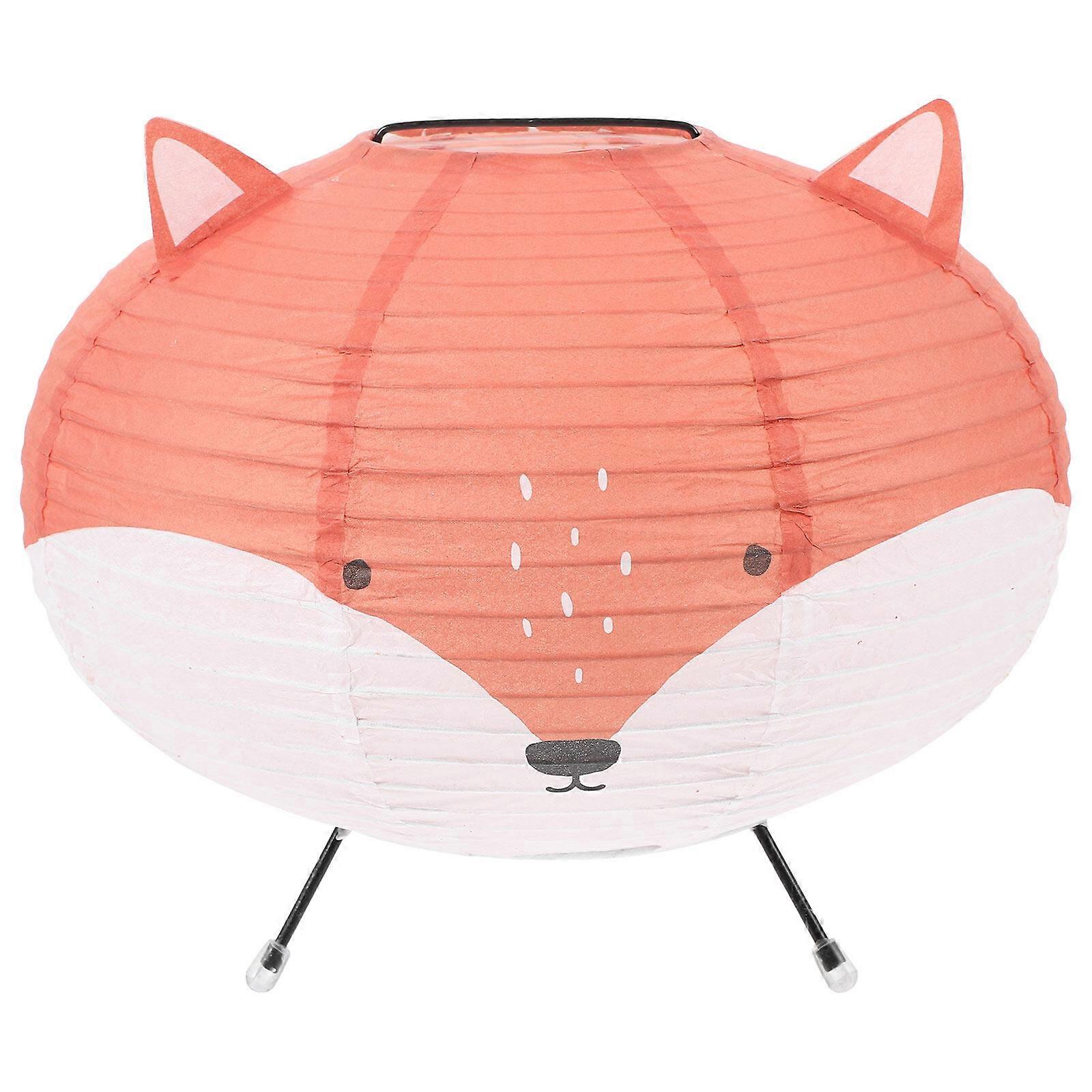 Paper Lantern Lampshade Hanging Lamp Shade Pendant Lampshade Replacement Party Decoration(Fox Type)