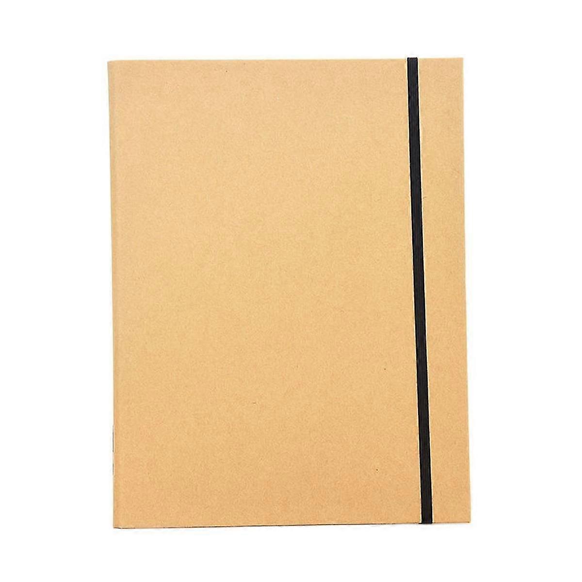 Binder Shell A4 Retro Strap Notebook Grid Inner Page Detachable Paper A4 Binder Office Advanced Bus