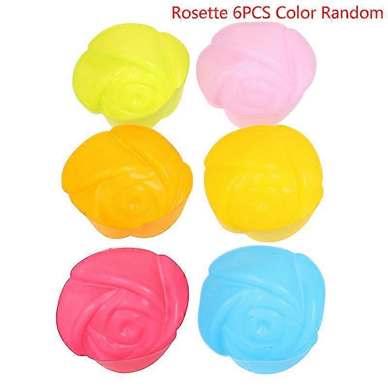 6pcs/set Silicone Cake Cupcake Cup Cake Tool Bakeware Baking Silicone Mold Cupcake
