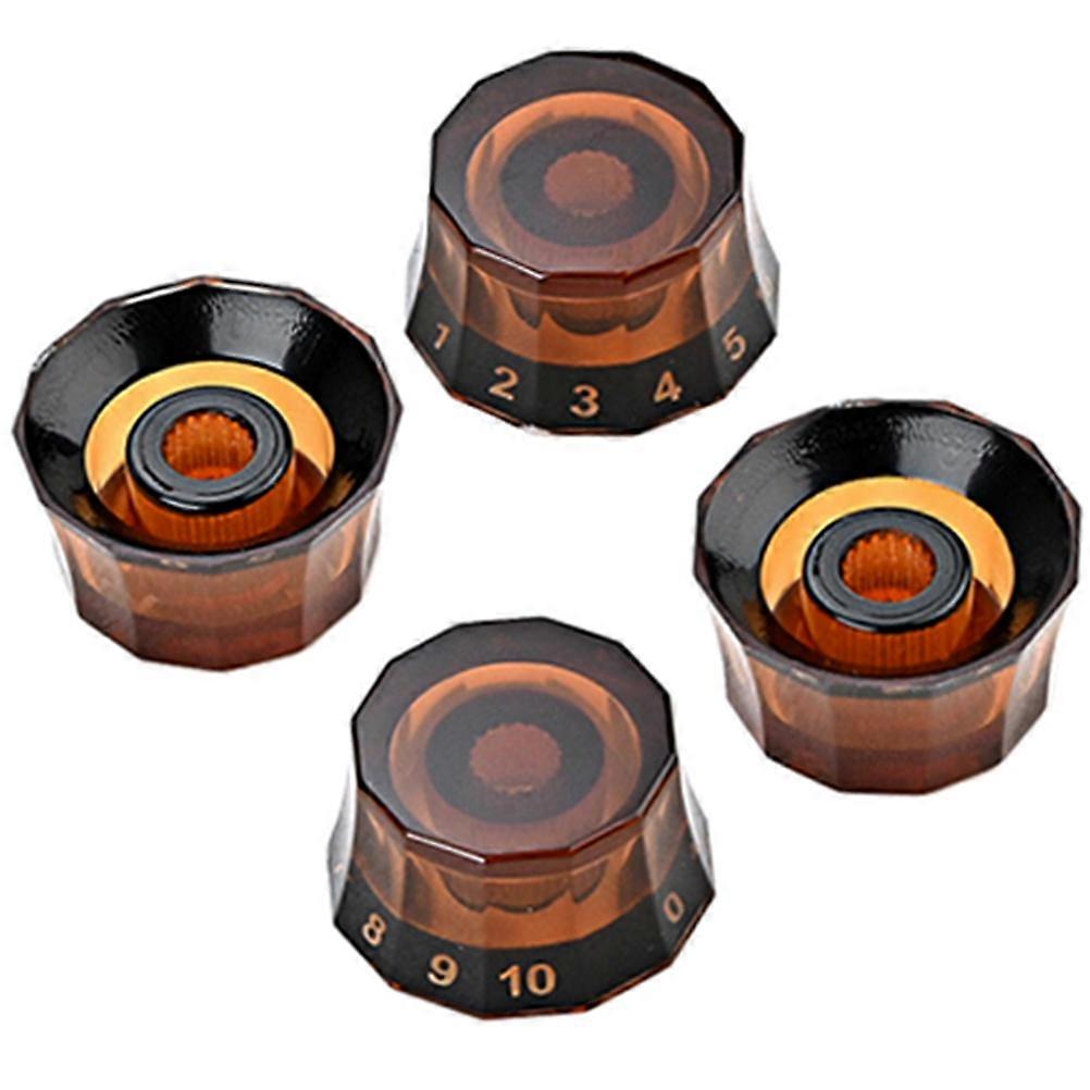 4pcs Professional Electric Guitar Bass Volume Knobs Potentiometer Knobs