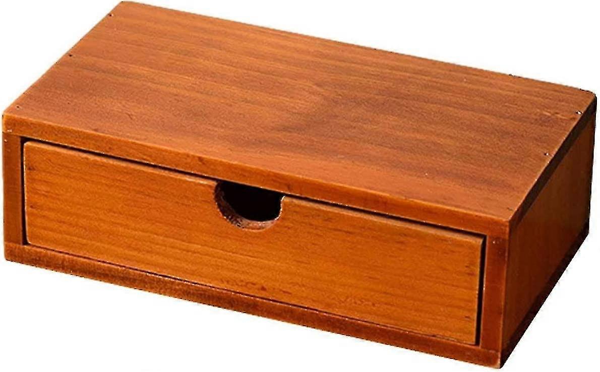 1pc Floating Shelf With Drawer Rustic Wooden Wall Shelves Farmhouse Decor Modern Bedside Table For Storage And Display Multipurpose