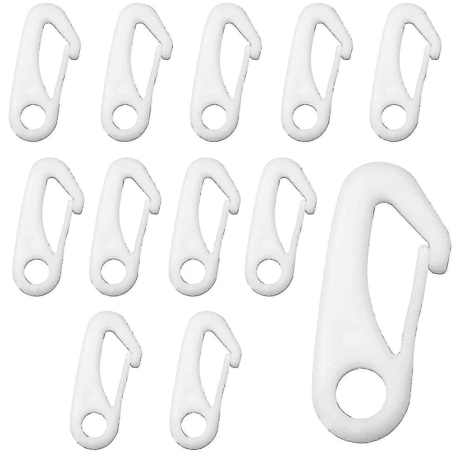 Flag Clip Flag Pole Hook Flag Pole Clipwhite-12pcs