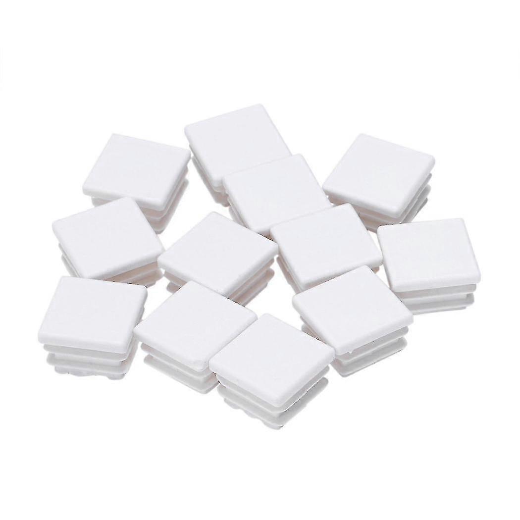 20 مم × 20 مم قبعات بلاستيكية بيضاء نهاية نسخة فارغة من قبعات قطع غيار الملحقات للمحترفين