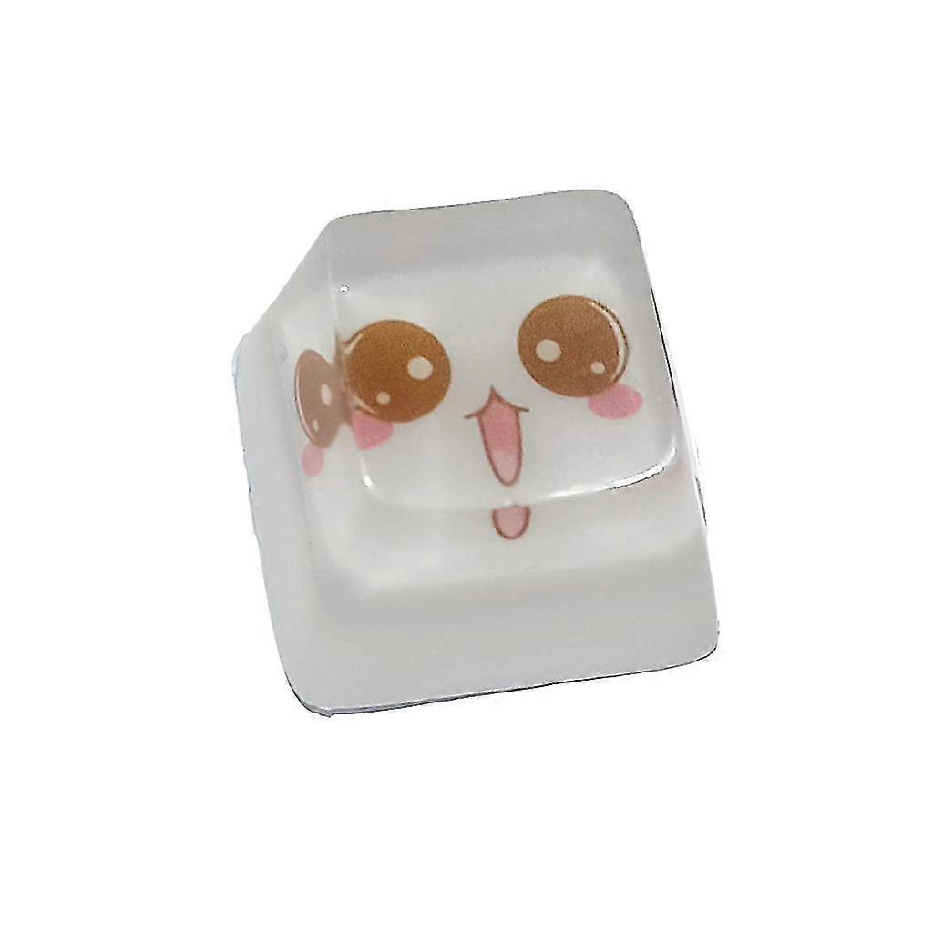 1pc Resin Mechanical Keyboard Keycap Cherry Profile R4 Translucent Key Cap