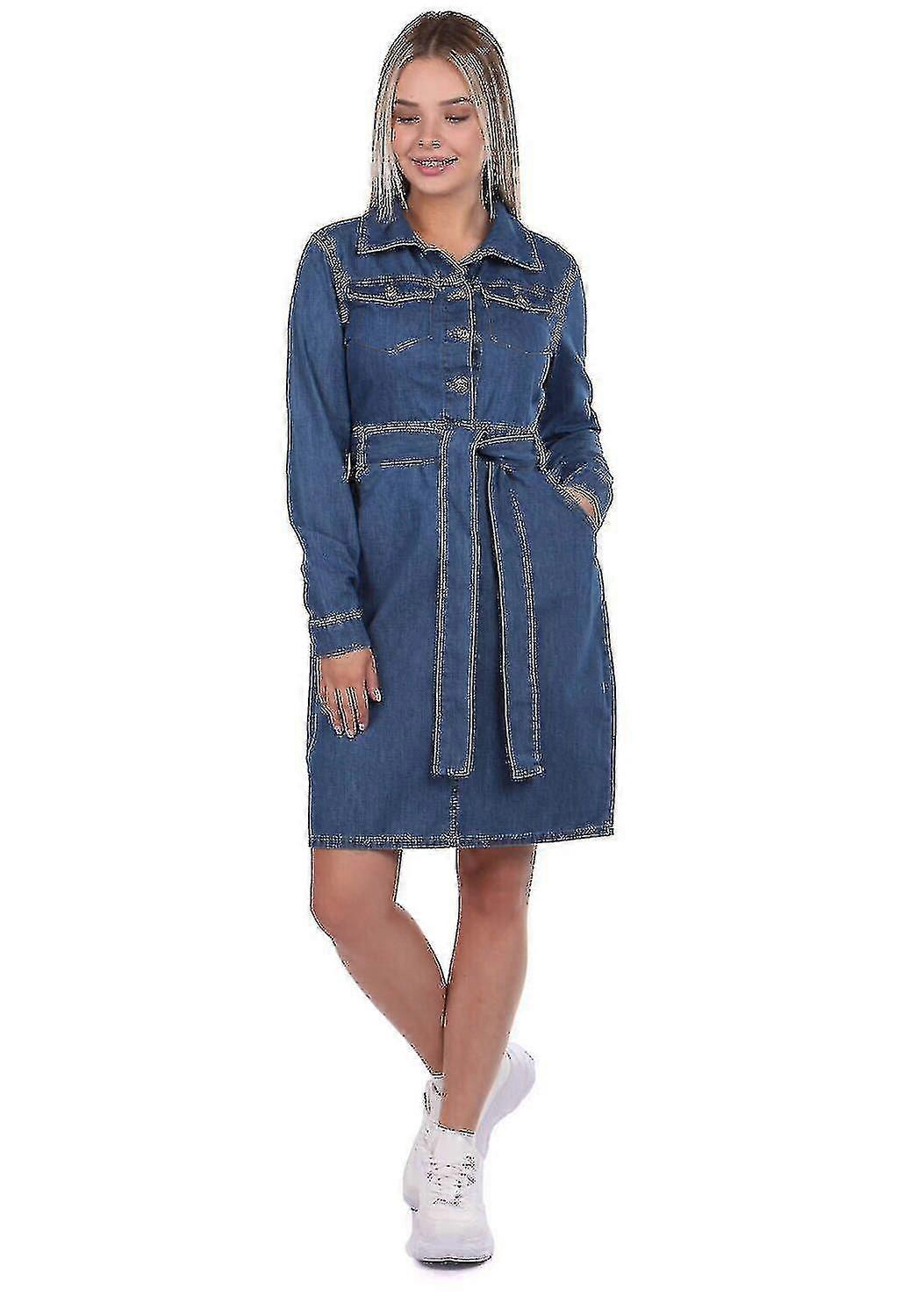 Långärmad klänning för kvinnor