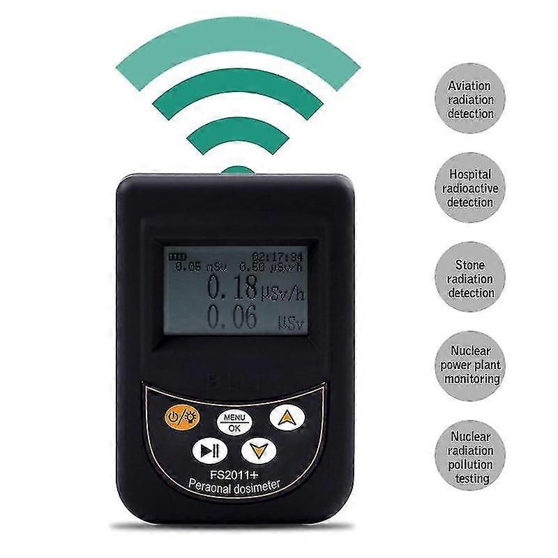 Nuclear Radiation Detector Dosimeter Geiger Counter Marble Tester Beta Gamma X-ray Y-ray B-ray Nuclear Radiation Detector Alarm