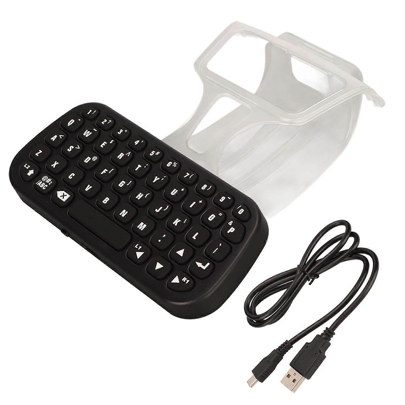 Game Controller Keyboard Bluetooth Wireless External Keyboard with Backlight for PS5 Controller