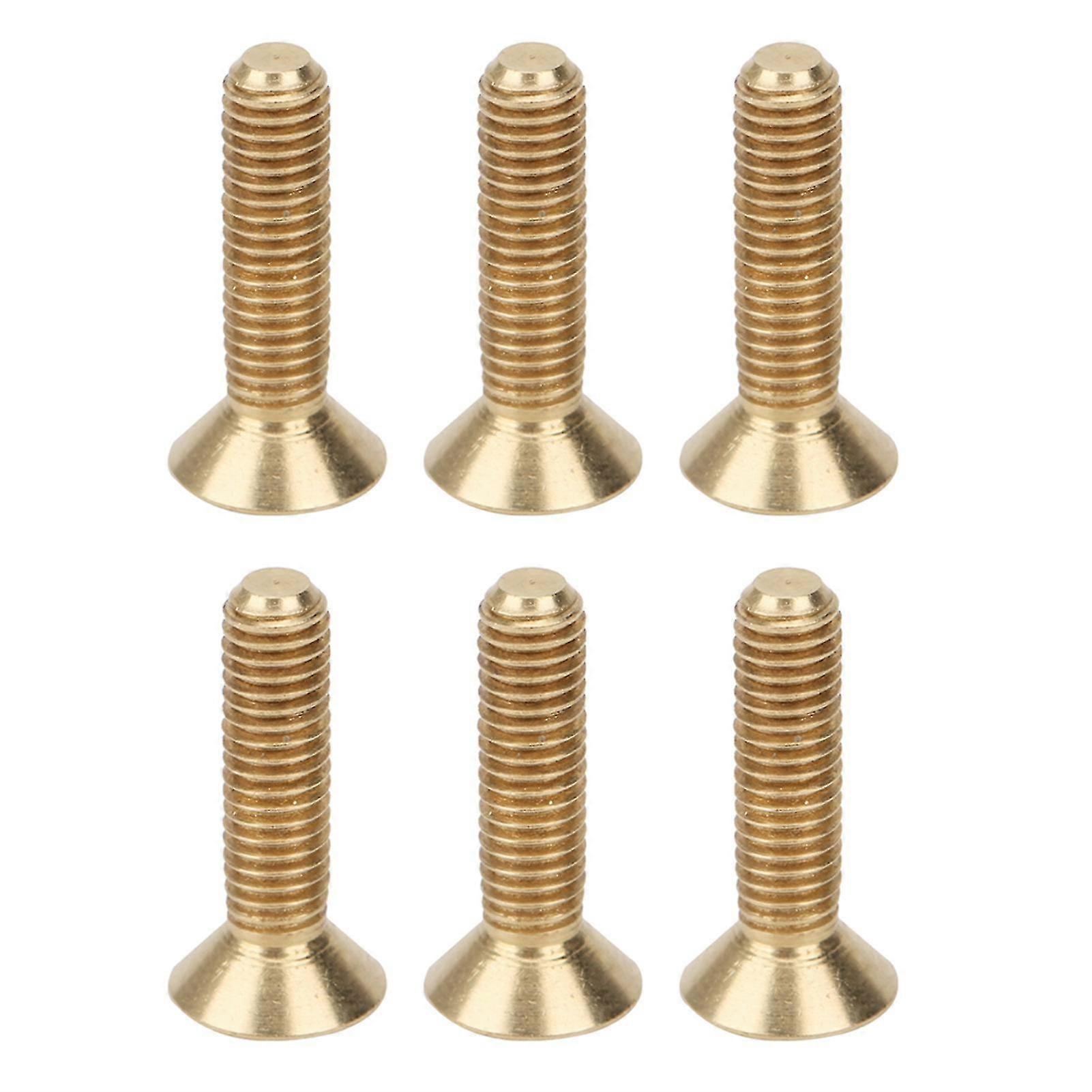 M3 x 12 Flat Hex Socket Screw - 50Pcs Pure Copper Countersunk Head
