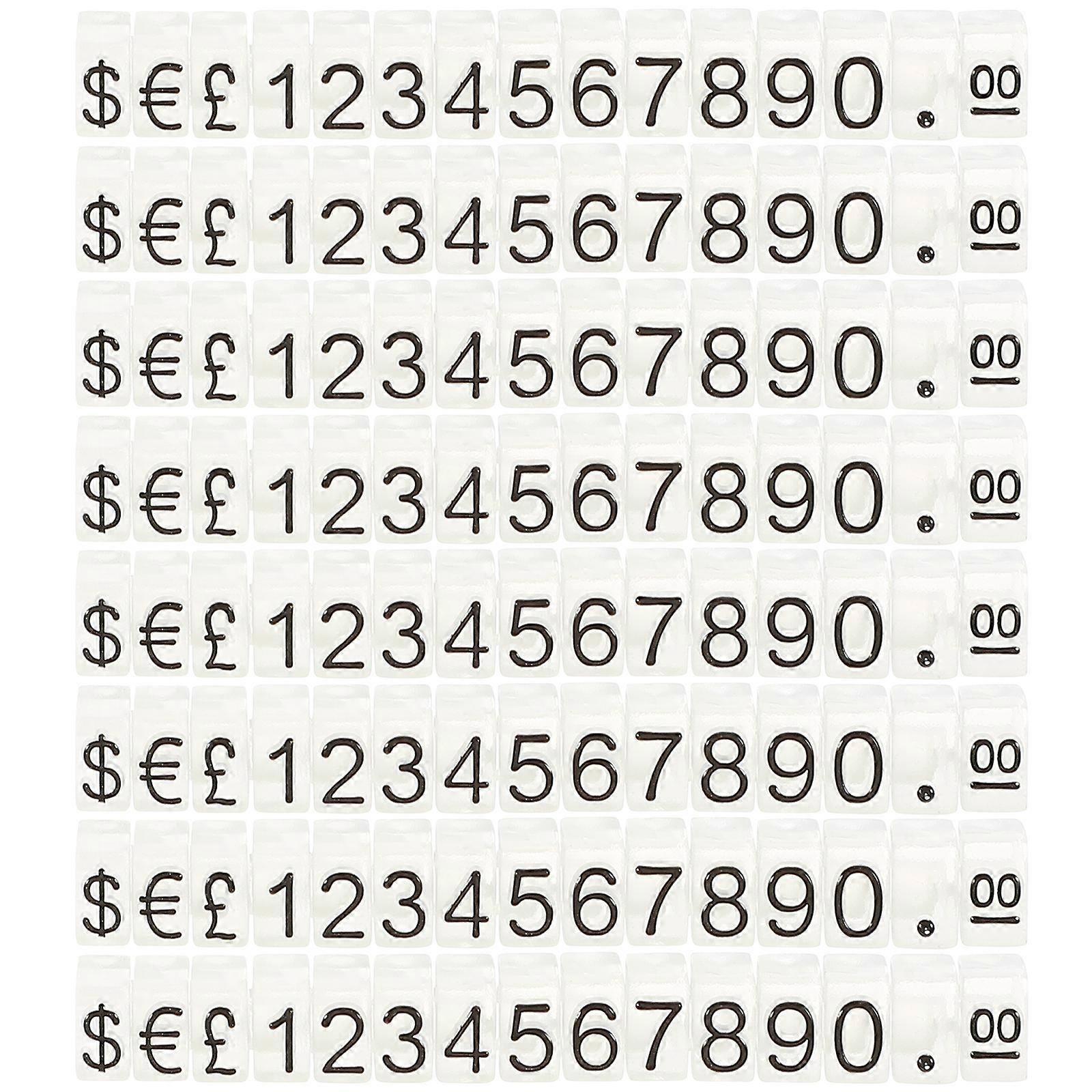 20Pcs Price Tag Cube Adjustable Assembly Pricing Counter Display Stand Label