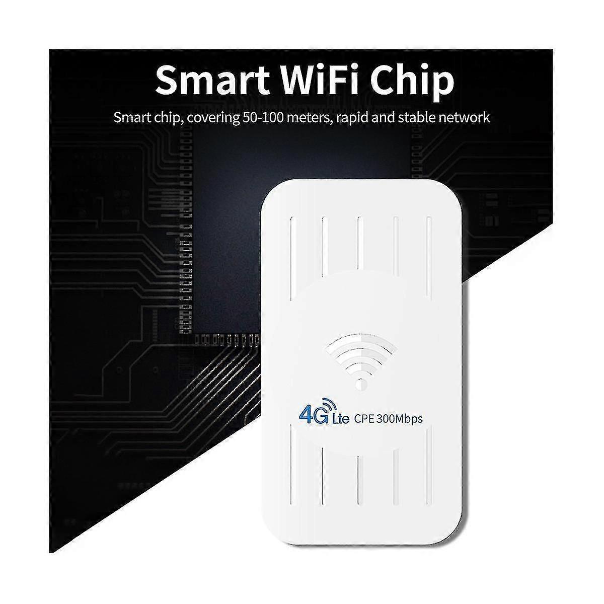 Outdoor 4g Wireless Router Ip65 4g Cpe 300mbps Poe With Slot(eu Plu