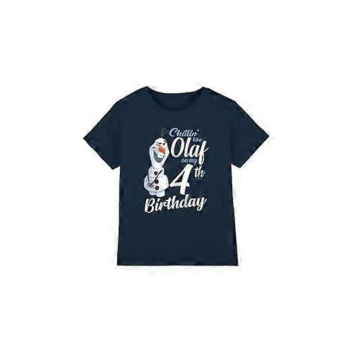 Frozen Childrens/Kids Chillin Like Olaf 4th Birthday T-Shirt