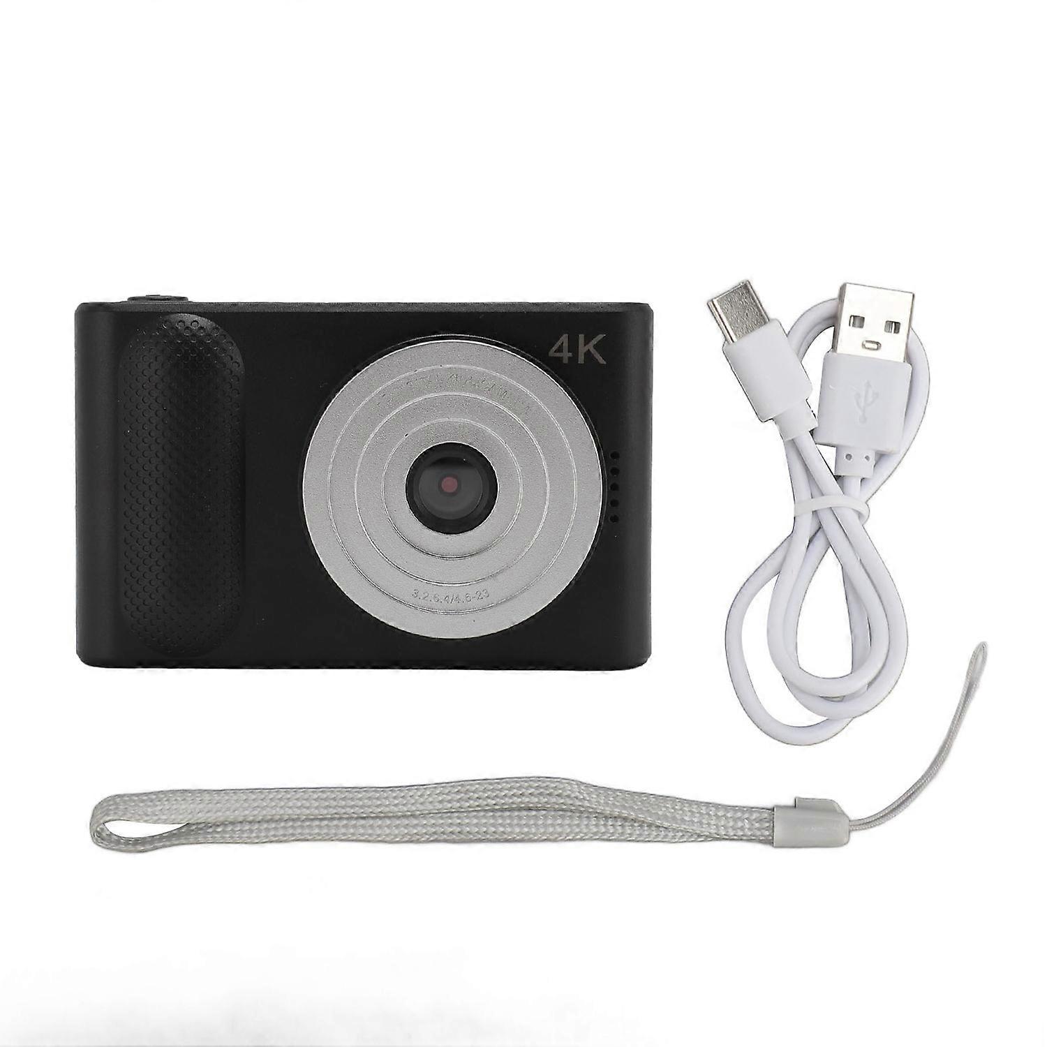 4K Digital Camera 48MP HD 16X Digital Zoom Autofocus Portable Pocket Micro SLR Camera with 2.4 Inch