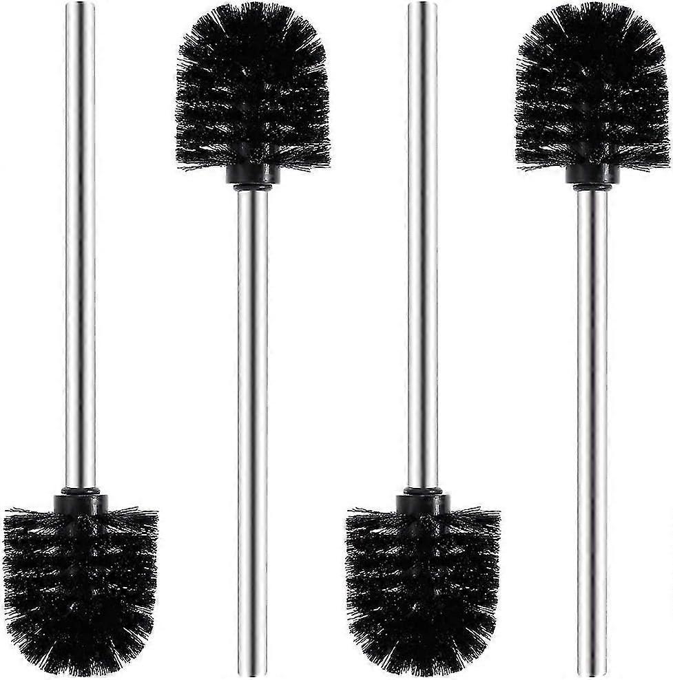 Toalettborste, Svarta Toalettborstar (4-Pack)