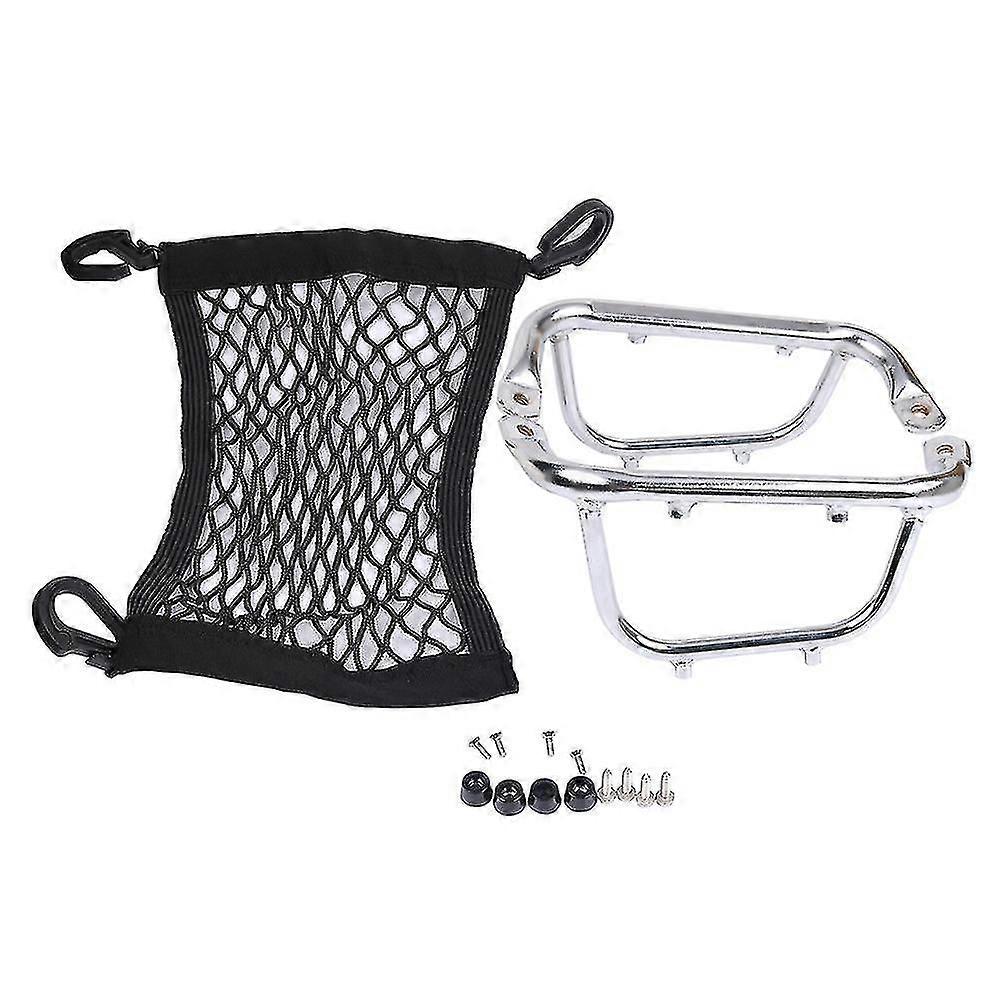Foot Pedal Holder Luggage Battery Rack Bracket Net Bag Chrome
