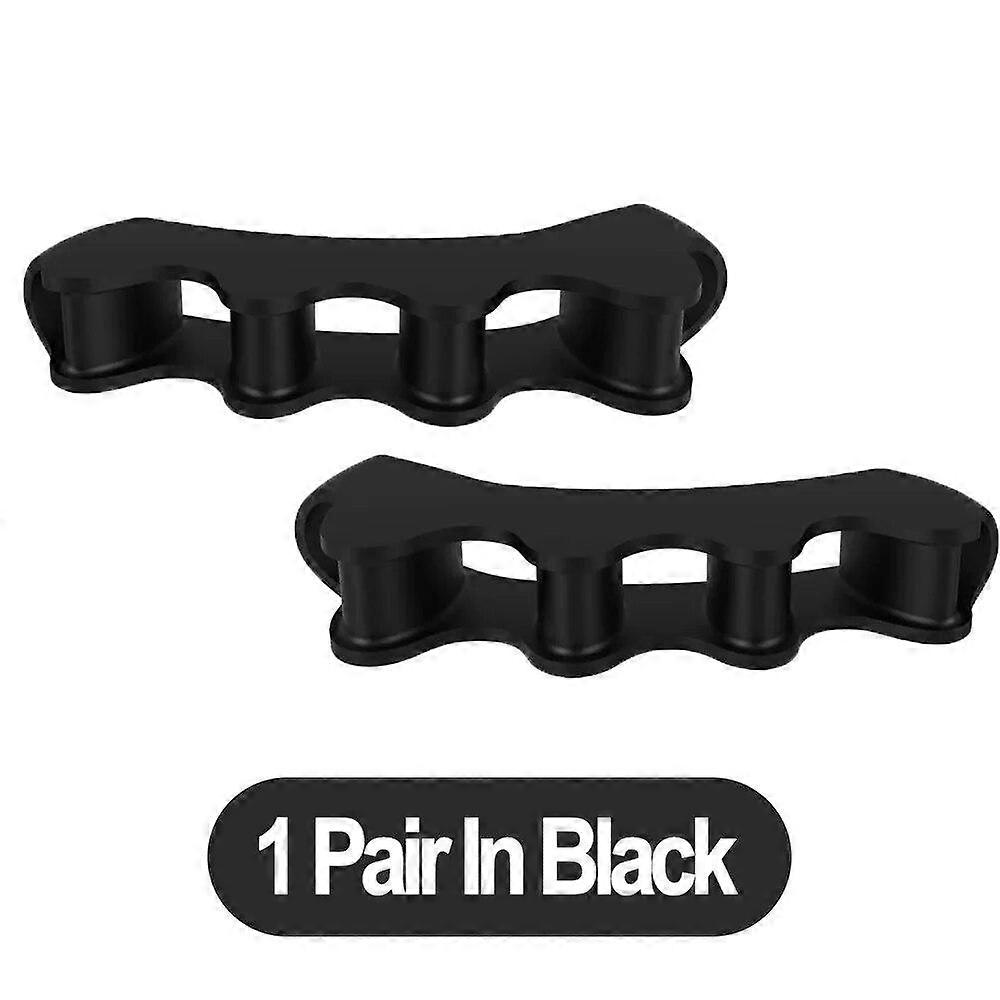 1 Pair Silicone Toe Separator Toe Protector 5 Holes Soft Silicone Material For Toe Separation Foot Care Tool