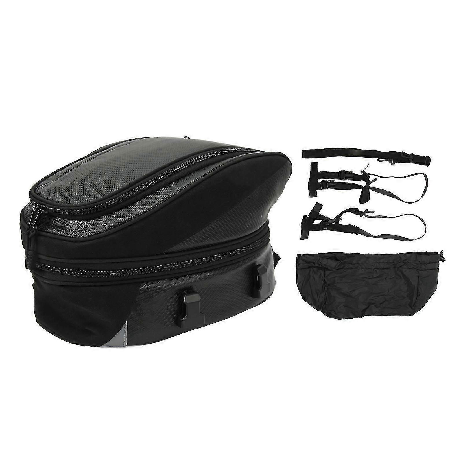 Ουρά τσάντα μοτοσικλετών αδιάβροχο PU 10L σακίδιο ικανότητας πίσω σέλα καθισμάτων τσάντες αποσκευών καθολικός κατάλληλος εξοπλισμός ιππασίας