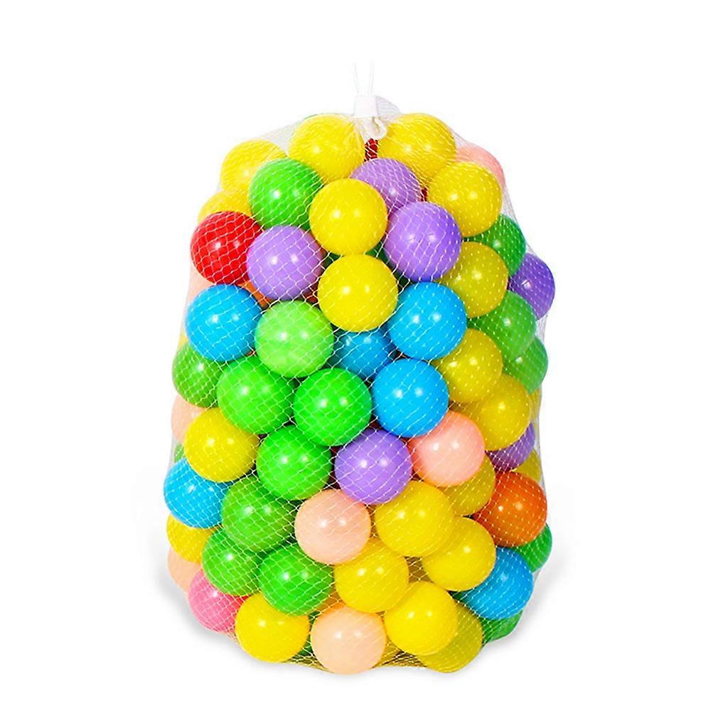 ילדים אינטראקטיבי מצחיק צעצוע פלסטיק כדור אוקיינוס צבע בהיר אימון מוח נייד צעצועים חינוכיים 100 כדורי אוקיינוס