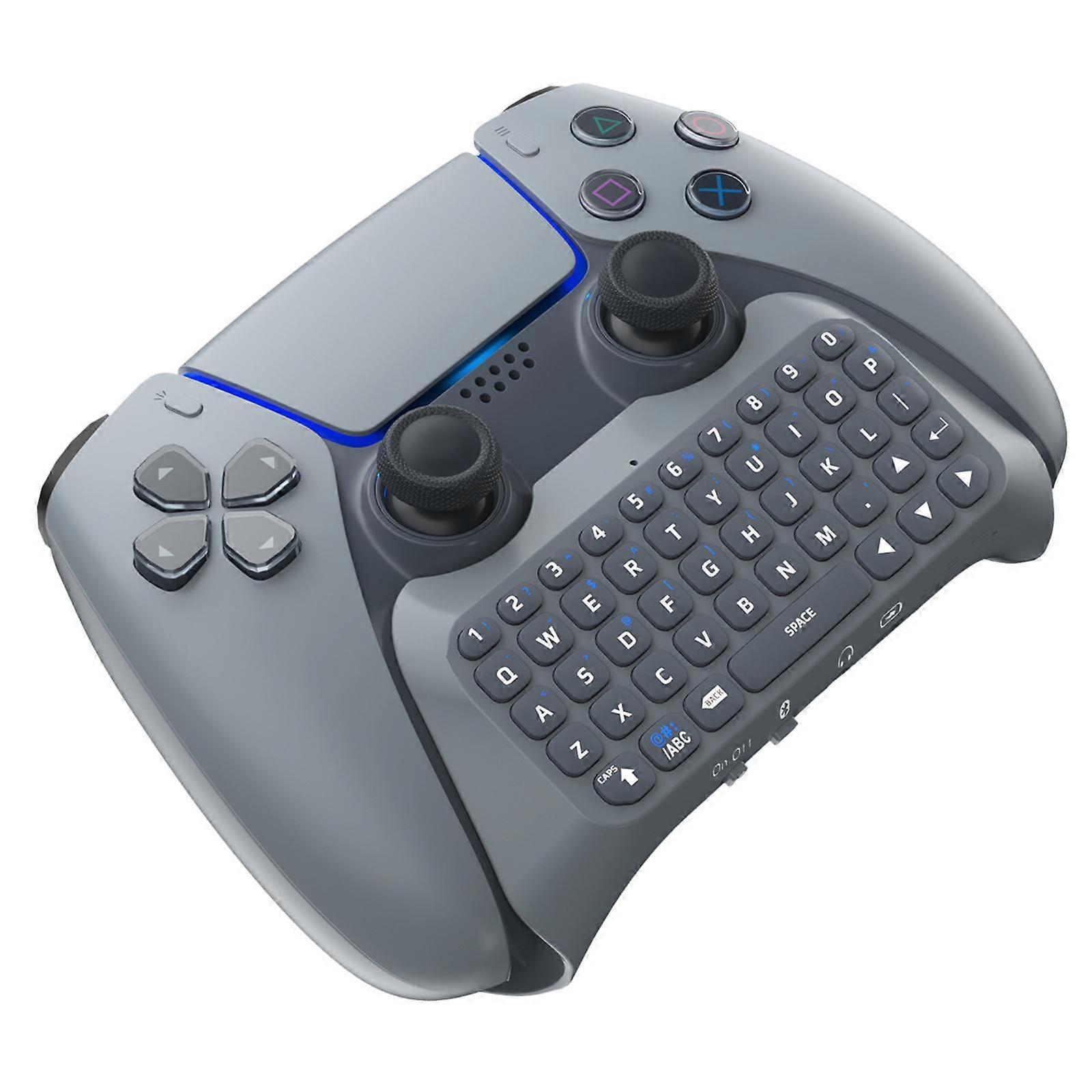 JYS-P5121 Bluetooth Wireless Handle Keyboard Can Chat Voice External Keyboard Suitable For PS5, Note: Without Handle JYS-P5121 (Grey)